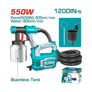 Pistola Para Pintar 550w Con Taza De Acero Total Tt5006-2