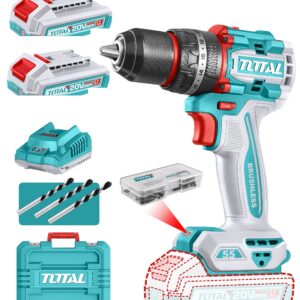 Taladro Percutor Atornillador 20v 55nm Total Tidli20558