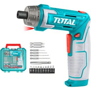 Atornillador inalambrico 8V 1/4" + 17pz TSDLI08025