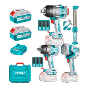 Llave De Impacto 1350 Nm + 850nm + Lampara + Linterna 20v Total Tosli250782