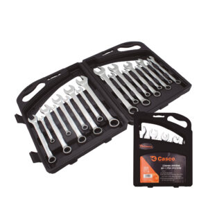 Casco HT Llave mixta jgo x 18pz mm/pulg 85783